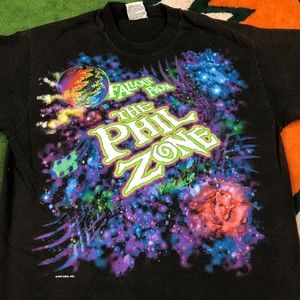 Vintage 1997 Liquid Blue Grateful Dead Fallout From The Phil Zone Shirt